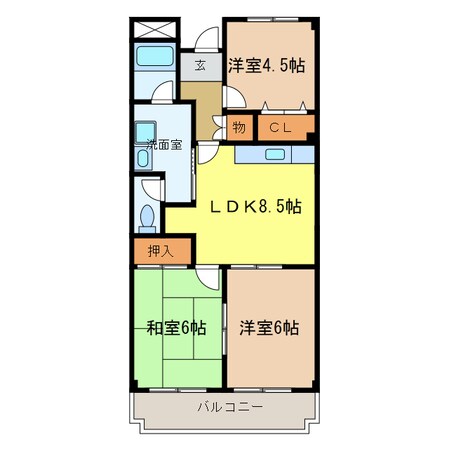 メゾン大北の物件間取画像